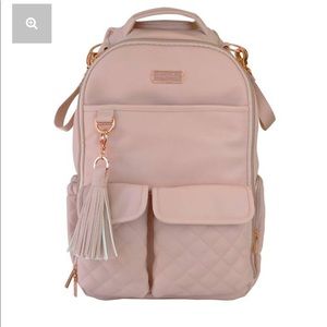 Itzy Ritzy Boss Backpack Blush w/ Accessories NWT
